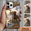 Maxcorners Rustic Duck Blind Retriever Duck Hunting Multiple Dog Breeds Personalized Name Phone Case