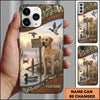 Maxcorners Rustic Duck Blind Retriever Duck Hunting Multiple Dog Breeds Personalized Name Phone Case