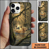 Maxcorners Misty Woodland Duck Pond Duck Hunting Multiple Dog Breeds Personalized Name Phone Case