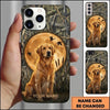 Maxcorners Golden Moonlight Retriever Duck Hunting Multiple Dog Breeds Personalized Name Phone Case