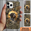 Maxcorners Woodland Retriever Crest Duck Hunting Multiple Dog Breeds Personalized Name Phone Case