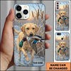 Maxcorners Waterfowl Retrieval Action Duck Hunting Multiple Dog Breeds Personalized Name Phone Case