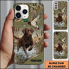 Maxcorners Splashing Waterfowl Retriever Duck Hunting Multiple Dog Breeds Personalized Name Phone Case