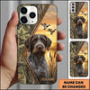 Maxcorners Sunset Retriever Portrait Duck Hunting Multiple Dog Breeds Personalized Name Phone Case