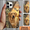 Maxcorners Sunset Retriever Portrait Duck Hunting Multiple Dog Breeds Personalized Name Phone Case