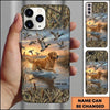 Maxcorners Sunset Waterfowl Retriever Duck Hunting Multiple Dog Breeds Personalized Name Phone Case