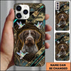 Maxcorners Geometric Woodland Retriever Duck Hunting Multiple Dog Breeds Personalized Name Phone Case
