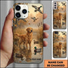 Maxcorners Sunset Duck Hunting Boat Duck Hunting Multiple Dog Breeds Personalized Name Phone Case