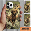 Maxcorners Dynamic Marshland Retriever Duck Hunting Multiple Dog Breeds Personalized Name Phone Case