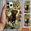 Maxcorners Dynamic Marshland Retriever Duck Hunting Multiple Dog Breeds Personalized Name Phone Case