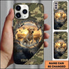 Maxcorners Circular Marshland Retriever Duck Hunting Multiple Dog Breeds Personalized Name Phone Case