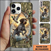 Maxcorners Splashing Retriever Mallard Chase Duck Hunting Multiple Dog Breeds Personalized Name Phone Case