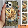 Maxcorners Splashing Retriever Mallard Chase Duck Hunting Multiple Dog Breeds Personalized Name Phone Case
