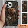 Maxcorners Realtree Woodland Retriever Duck Hunting Multiple Dog Breeds Personalized Name Phone Case
