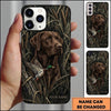 Maxcorners Realtree Woodland Retriever Duck Hunting Multiple Dog Breeds Personalized Name Phone Case