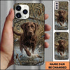 Maxcorners Water Splash Duck Retriever Duck Hunting Multiple Dog Breeds Personalized Name Phone Case