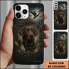 Maxcorners Dark Ornamental Retriever Crest Duck Hunting Multiple Dog Breeds Personalized Name Phone Case
