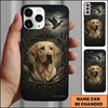 Maxcorners Dark Ornamental Retriever Crest Duck Hunting Multiple Dog Breeds Personalized Name Phone Case