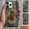 Maxcorners Splashing Duck Retrieval Duck Hunting Multiple Dog Breeds Personalized Name Phone Case