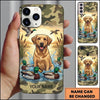 Maxcorners Cute Marshland Retriever Duck Hunting Multiple Dog Breeds Personalized Name Phone Case