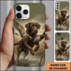Maxcorners Action Flying Mallard Retrieval Duck Hunting Multiple Dog Breeds Personalized Name Phone Case
