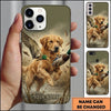 Maxcorners Action Flying Mallard Retrieval Duck Hunting Multiple Dog Breeds Personalized Name Phone Case