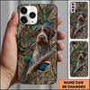 Maxcorners Abstract Woodland Retriever Duck Hunting Multiple Dog Breeds Personalized Name Phone Case