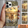 Maxcorners Sunset Waterfowl Splash Duck Hunting Multiple Dog Breeds Personalized Name Phone Case