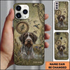 Maxcorners Hunting Compass Retriever Landscape Duck Hunting Multiple Dog Breeds Personalized Name Phone Case