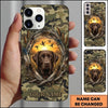 Maxcorners Golden Sunset Retriever Wreath Duck Hunting Multiple Dog Breeds Personalized Name Phone Case