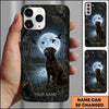 Maxcorners Moonlit Duck Hunting Retriever Duck Hunting Multiple Dog Breeds Personalized Name Phone Case