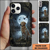 Maxcorners Moonlit Duck Hunting Retriever Duck Hunting Multiple Dog Breeds Personalized Name Phone Case