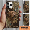 Maxcorners Ornamental Wetland Retriever Duck Hunting Multiple Dog Breeds Personalized Name Phone Case