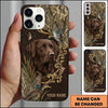 Maxcorners Ornamental Wetland Retriever Duck Hunting Multiple Dog Breeds Personalized Name Phone Case