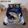 Maxcorners Fishing Anchor Wave Personalized Name Unisex 3D Bedding Set