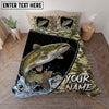 Maxcorners Fishing Camouflage Adventure Personalized Name Unisex 3D Bedding Set