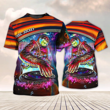 Maxcorners DJ Space 3D All Over Printed Shirt