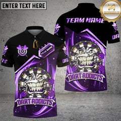 Maxcorners Darts Fiery Dartboard Crazy Face Multicolor Options Personalized Name, Team Name Unisex 3D Shirt