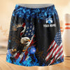 Maxcorners Bowling Patriotic Eagle American Flag Personalized 3D Skort, Skirts With Shorts