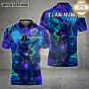 Maxcorners Dart Shirt Neon Wolf Cool Graffiti Multioptions Personalized Name, Team Name Unisex 3D Shirt (4 Colors)
