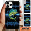 Maxcorners Fishing Phone Case Sound Wave Pattern Custom Name Phone Case