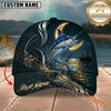 Maxcorners Moonlight Splash Design Custom Name Fishing Cap