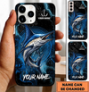 Maxcorners Fishing Phone Case Anchor Lightning Wave Rings Custom Name Phone Case