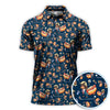 Maxcorners Funny Dachshund Golf Shirt For Men, Wiener Dog Pattern Golf Shirt, Crazy Golf Shirt For Golfer