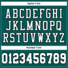 Maxcorners Custom Midnight Green White Gray-Black Mesh Authentic Football Jersey LM2605