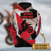Maxcorners Motocross Expert Rider ( Red ) Customize Name And Number 3D Shirts