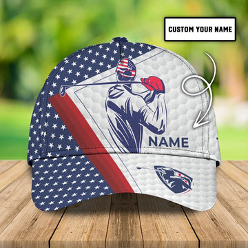 Maxcorners 3D Full Print Classic Cap Hat For Golfer, American Golfer Gifts, Good Quality Golf Cap For Men And Woman LM0402