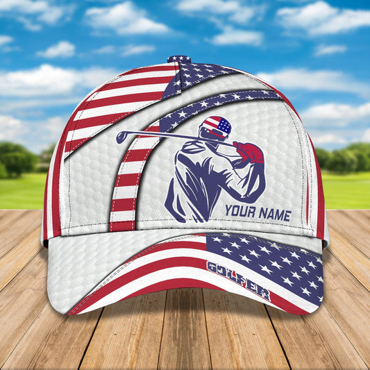 Maxcorners 3D Classic Cap Golf Personalized Name Cap LM0402