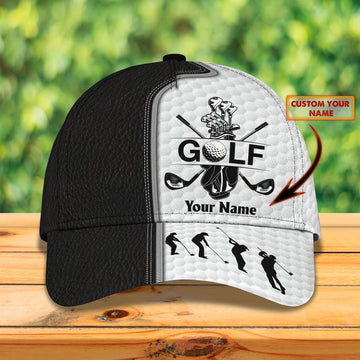 Maxcorners Personalized Classic Cap For Golf Lovers, Baseball Man Cap, Birthday Golfer Man Gifts, Present To Golfer LM0402
