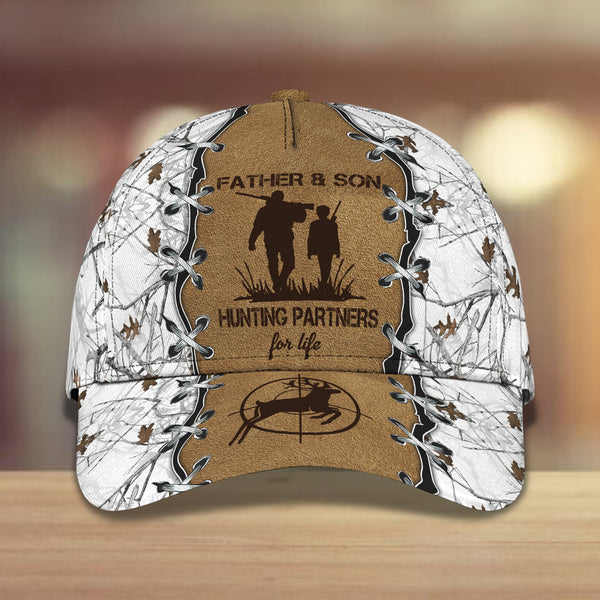 Maxcorners Father And Son Hunting Partners For Life Personalized Cap